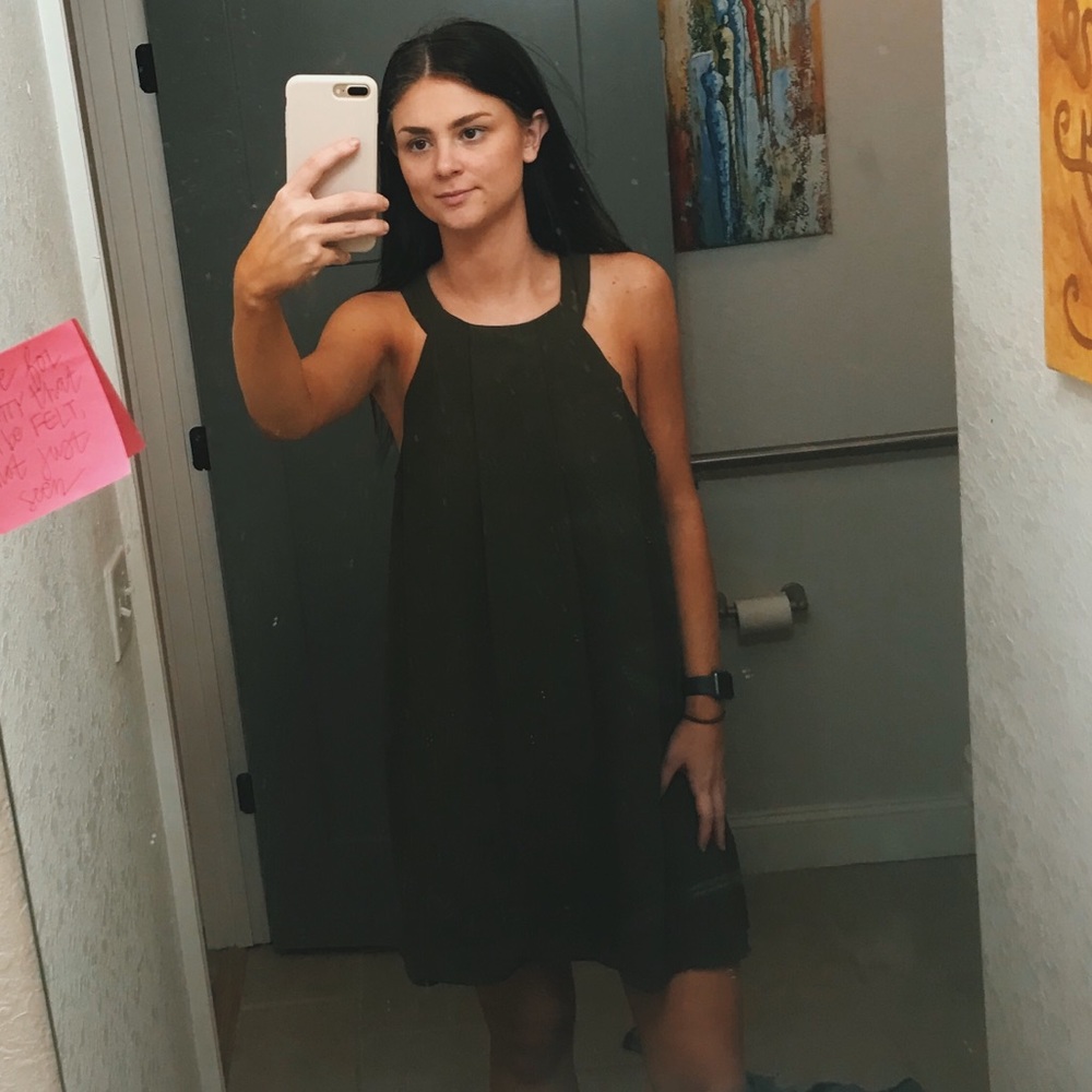 Hunter green dress